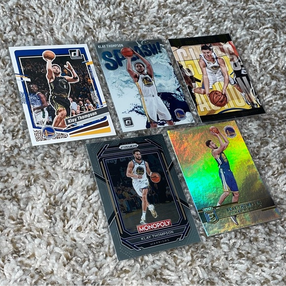KLAY THOMPSON GOLDEN STATE WARRIORS Basketball Card Lot Of 5ea - Picture 3 of 7